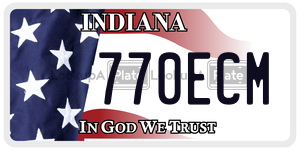 770ECM  license plate in IN