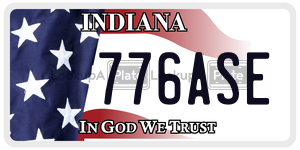 776ASE license plate in Indiana