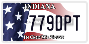 779DPT  license plate in IN