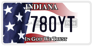 780YT  license plate in IN