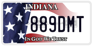 889DMT  license plate in IN