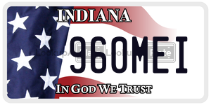 960MEI  license plate in IN