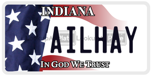 AILHAY  license plate in IN