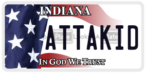ATTAKID  license plate in IN