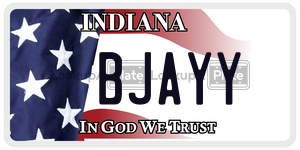 BJAYY  license plate in IN