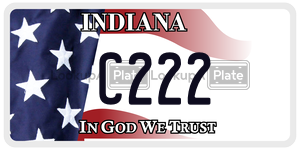 C222 license plate in Indiana