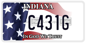 C431G  license plate in IN