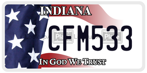 CFM533  license plate in IN