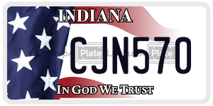 CJN570 license plate in Indiana