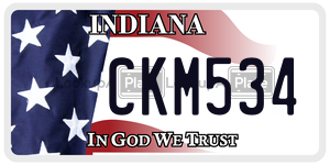CKM534  license plate in IN