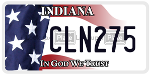 CLN275  license plate in IN