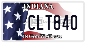 CLT840  license plate in IN