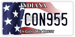 CON955  license plate in IN