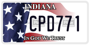 CPD771  license plate in IN
