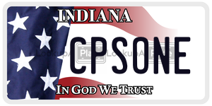 CPSONE license plate in Indiana