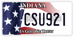 CSU921 license plate in Indiana