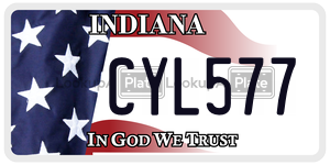 CYL577  license plate in IN