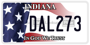DAL273  license plate in IN