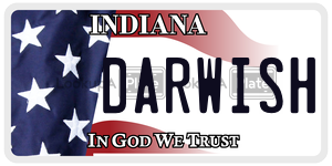 DARWISH  license plate in IN