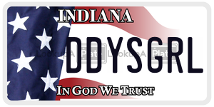 DDYSGRL  license plate in IN