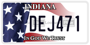 DEJ471 license plate in Indiana