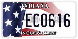 ECO616  license plate in IN