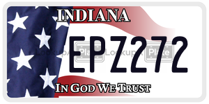 EPZ272  license plate in IN