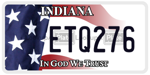ETQ276  license plate in IN