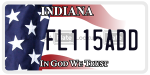 FL115ADD  license plate in IN