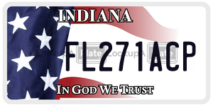 FL271ACP  license plate in IN