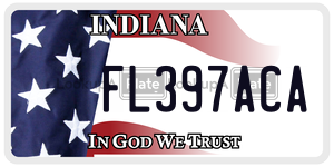 FL397ACA license plate in Indiana