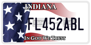 FL452ABL  license plate in IN