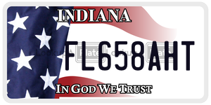 FL658AHT  license plate in IN