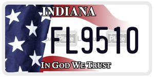 FL9510 license plate in Indiana