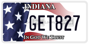 GET827  license plate in IN
