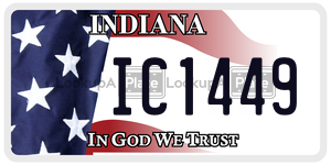 IC1449  license plate in IN