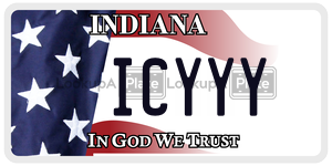 ICYYY  license plate in IN