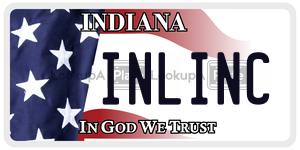 INLINC  license plate in IN