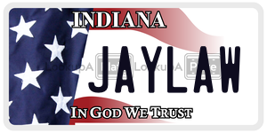 JAYLAW  license plate in IN