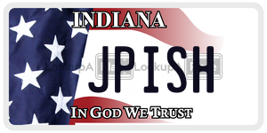 JPISH  license plate in IN