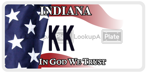 KK license plate in Indiana
