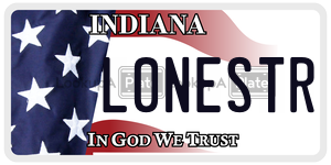 L0NESTR  license plate in IN