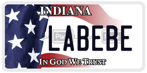 LABEBE  license plate in IN