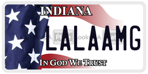 LALAAMG  license plate in IN