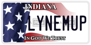 LYNEMUP license plate in Indiana