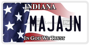 MAJAJN  license plate in IN