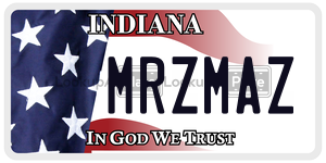 MRZMAZ  license plate in IN