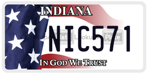 NIC571  license plate in IN
