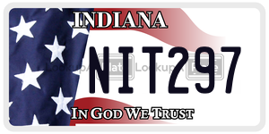 NIT297  license plate in IN
