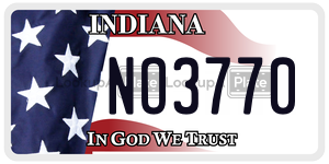 NO3770 license plate in Indiana